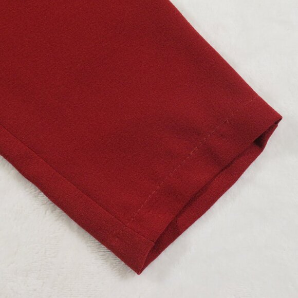 Petite Principle Harlowe Crepe Pants Rust/Burgundy XXSP - Picture 6 of 16